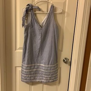 Vineyard Vines blue and white striped dress